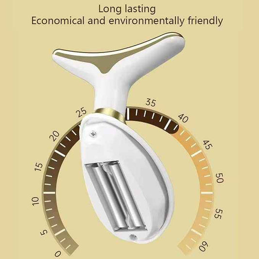 LED Photon Therapy Neck Massager – Skin Tightening & Face Lifting Device