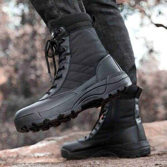 GENZY Rider Edition Boots for Men – Black Tactical Outdoor Shoes