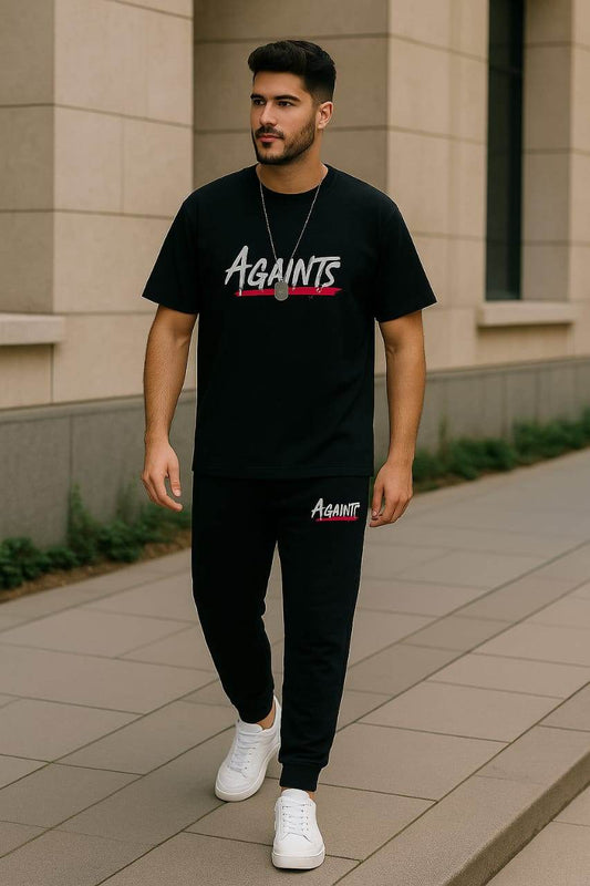 ATS Black Summer Tracksuit for Men - Genzy Official
