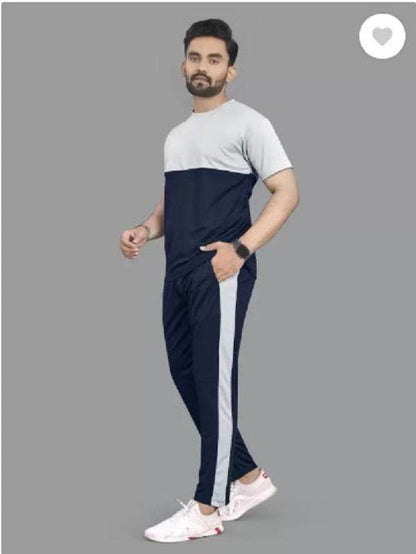 LARA Black Gym Wear Tracksuit – DRI-FIT Half Sleeves for Men - Genzy Official