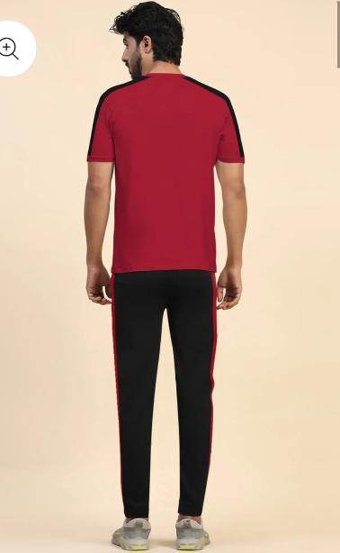 NIKE Red Gym Wear Tracksuit – DRI-FIT Half Sleeves for Men - Genzy Official
