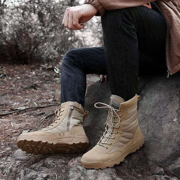 GENZY Rider Edition Boots – Camel Color for Men | Premium Outdoor Footwear - Genzy Official