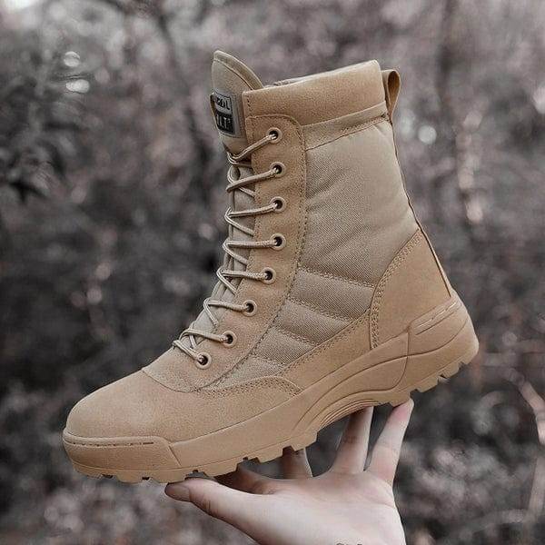 GENZY Rider Edition Boots – Camel Color for Men | Premium Outdoor Footwear - Genzy Official