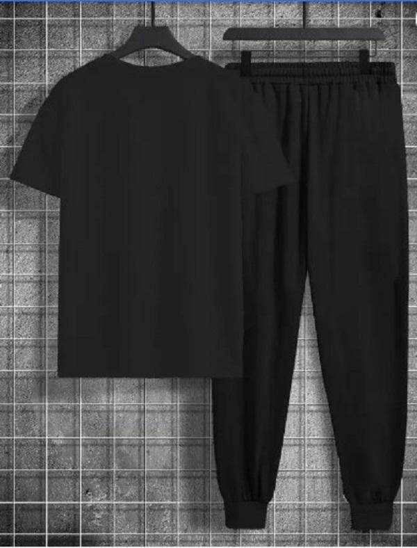 M7 Black Summer Tracksuit – DRI-FIT Half Sleeves for Men - Genzy Official