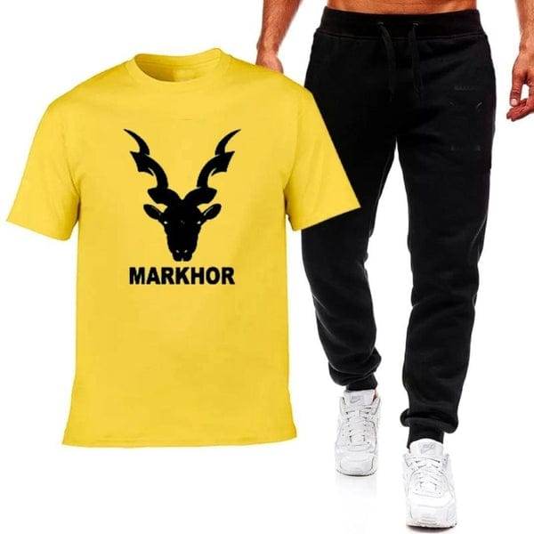 Mens 2pc Premium Tracksuit – Markhor Edition (Trouser + Shirt - Genzy Official