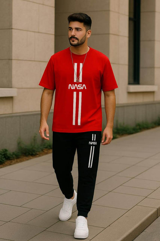 Red Fire Mens 2pc Micro Tracksuit | Premium Tracksuit in Pakistan - Genzy Official