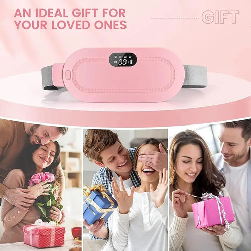 Pink Electric Heating Belt for Menstrual Discomfort and Everyday Comfort