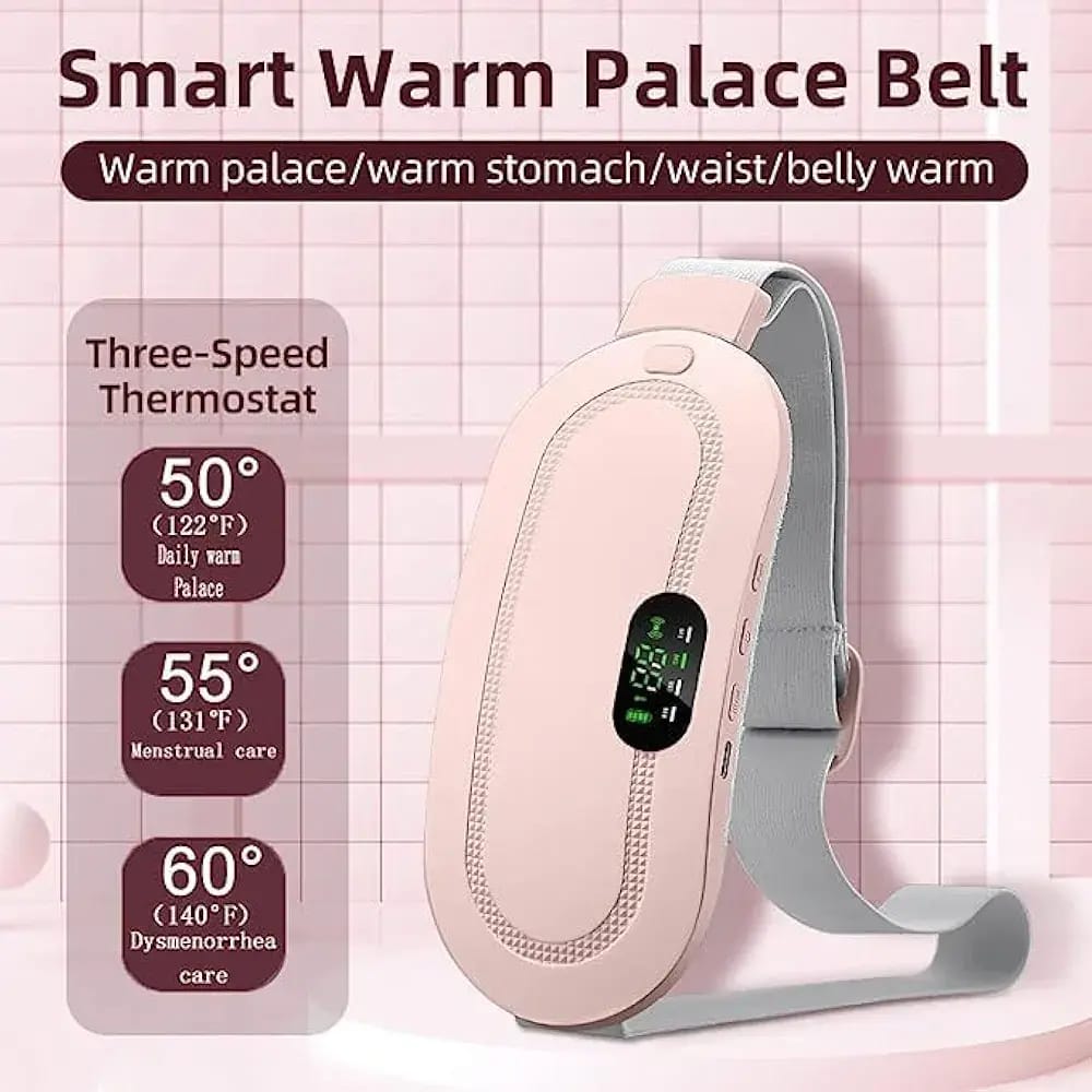 Portable Electric Period Cramp Massager with Adjustable Heat Settings
