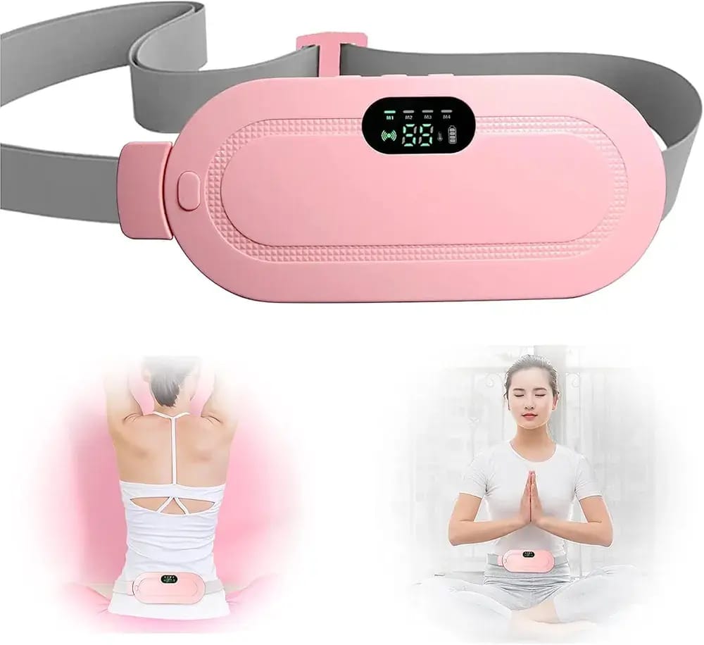 Genzy Electric Period Pain Relief Belt for Women with Heating and Massage Function