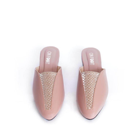Formal Pink Mules OF5907 - Genzy Official