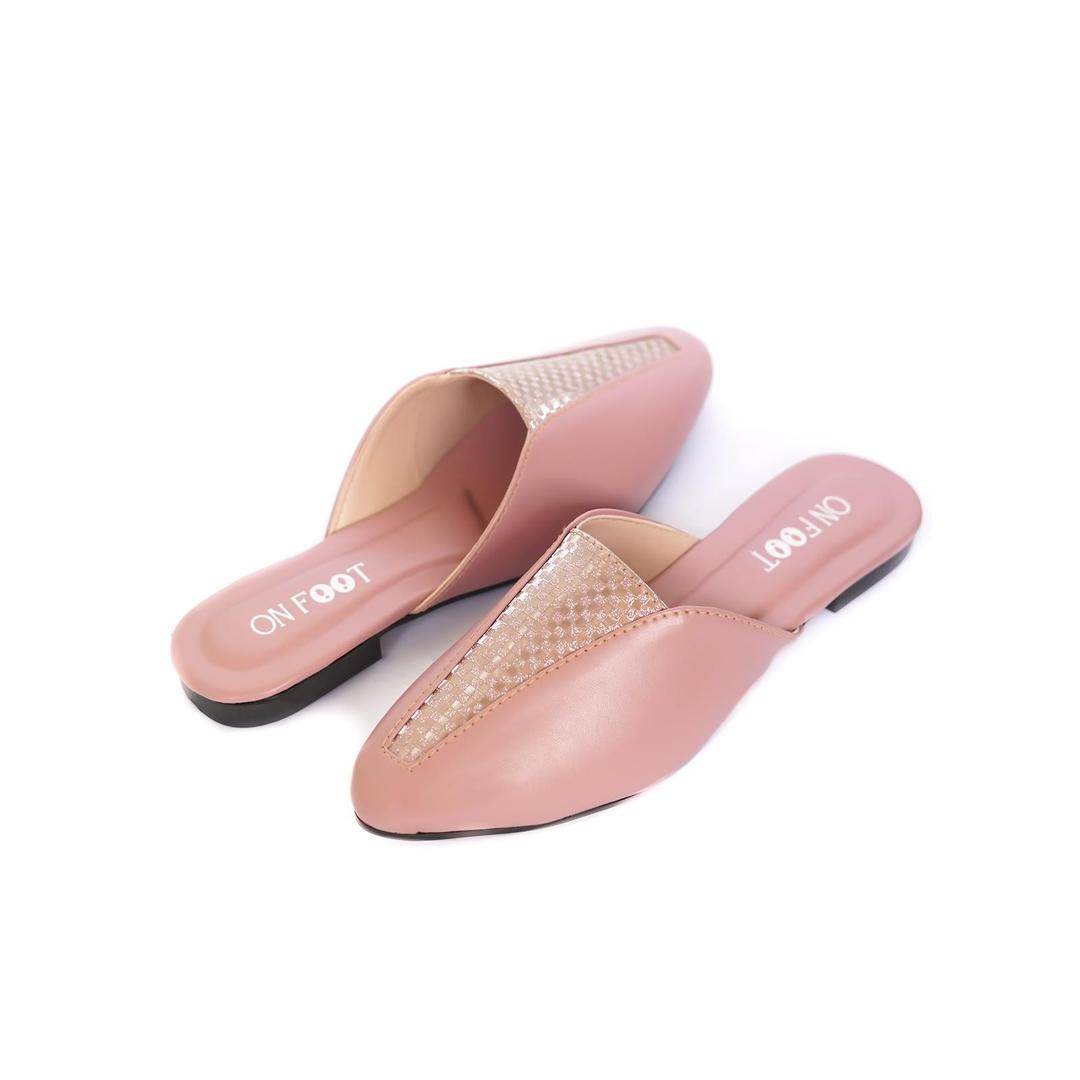 Formal Pink Mules OF5907 - Genzy Official