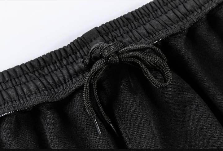 RMAN Black Summer Tracksuit – DRI-FIT Half Sleeves for Men - Genzy Official