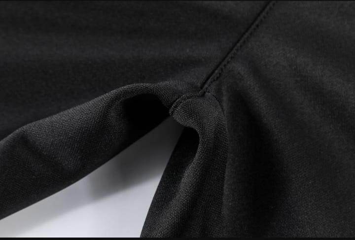 RMAN Black Summer Tracksuit – DRI-FIT Half Sleeves for Men - Genzy Official