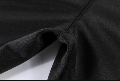 RMAN Black Summer Tracksuit – DRI-FIT Half Sleeves for Men - Genzy Official