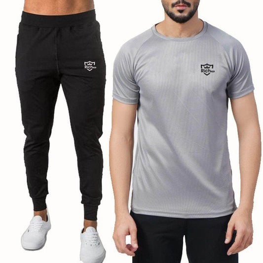 Mens 2pc Premium Richman Tracksuit – Trouser + Shirt Set - Genzy Official