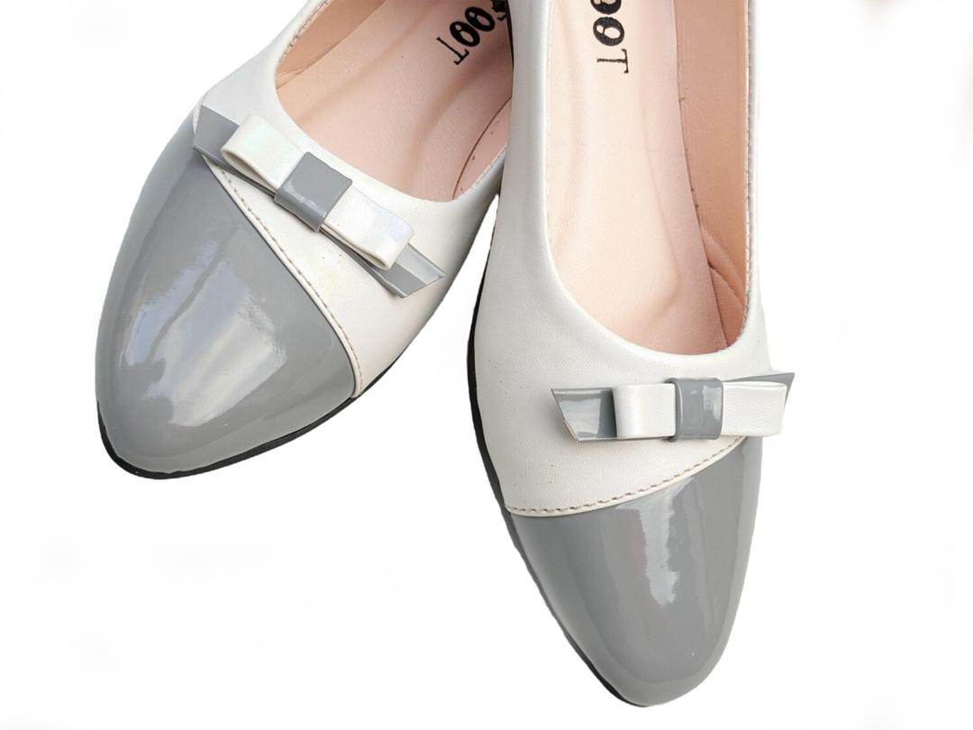 Formal Tie Pump White Grey OF6006 - Genzy Official